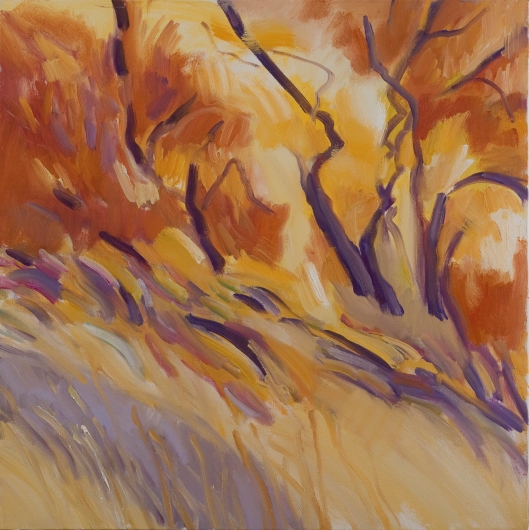 Marsha Connell-The Warmth of Autumn, o/c, 24 x 24", 2010